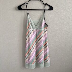 Victoria's Secret XS Multicolor Nightgown Lace Slip Babydoll Nightie Lingerie